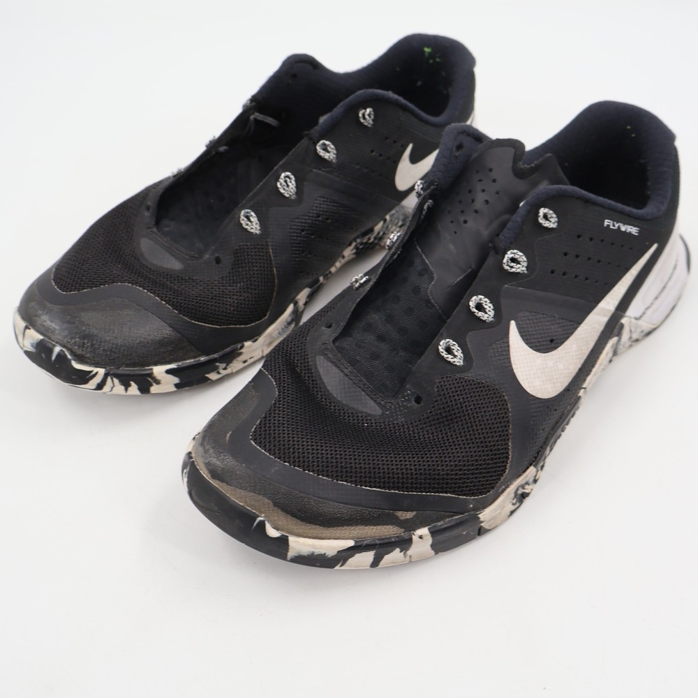 Nike Metcon 2 Training Shoes Mens 9 Black White Marbled Flywire 819899-010